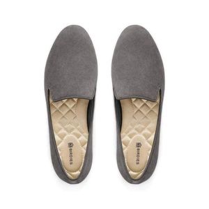 Birdies The Starling Dark Gray Suede Loafers Size 8